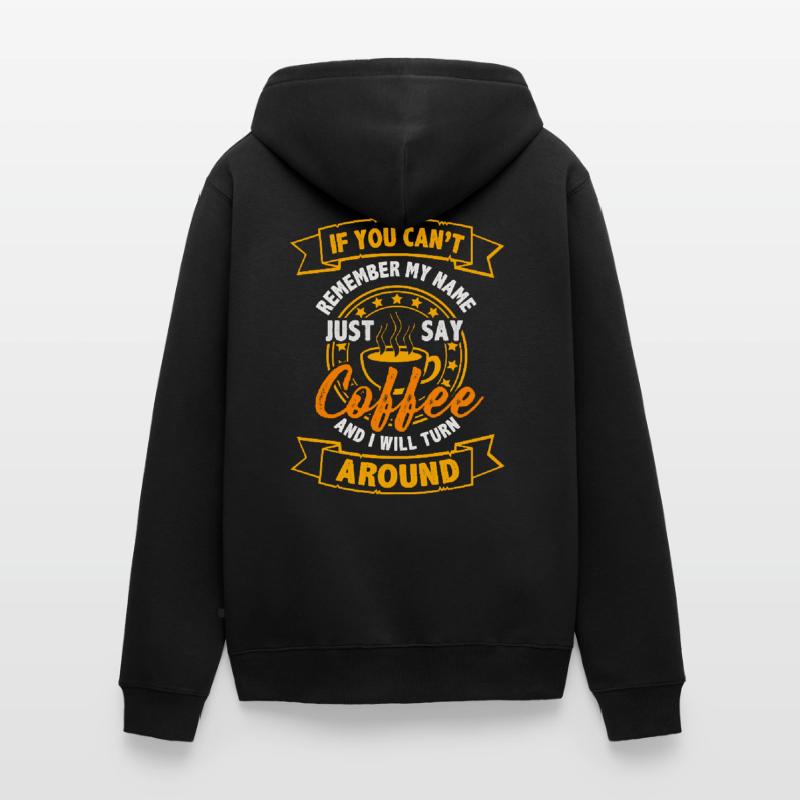 Kaffee Unisex Premium Bio Zip Hoodie