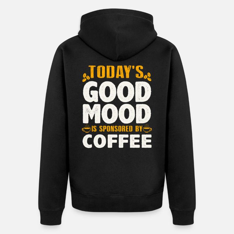 Café - Veste à capuche bio Premium Unisexe - noir