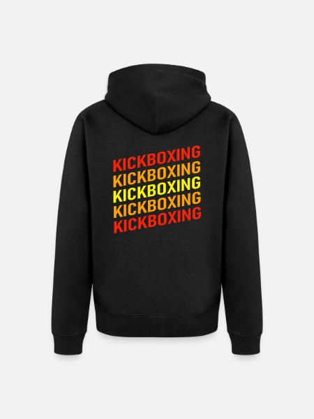 Der Kickboxer - Unisex Premium Bio Zip Hoodie - Schwarz