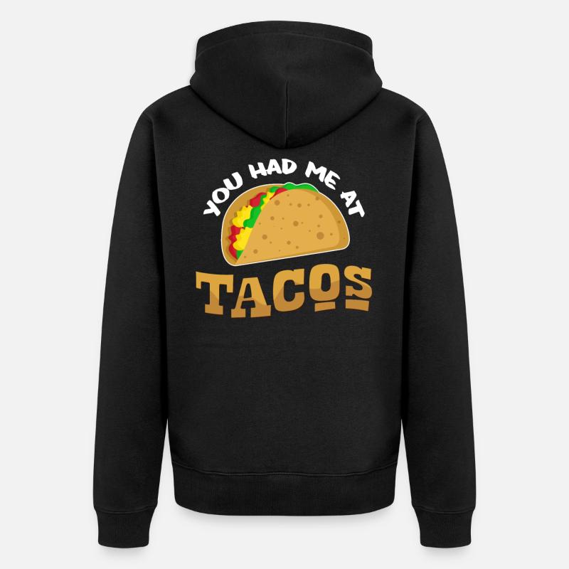 Taco - Veste à capuche bio Premium Unisexe - noir