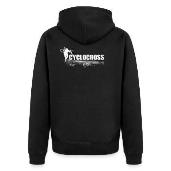 Cyclocross Crossrad cyclo-cross cadeau vélo - Veste à capuche bio Premium Unisexe - noir - Dos - Nico (187cm)