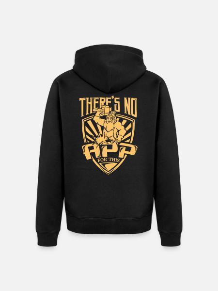Blacksmith anvil metal worker anvil gift - Unisex Premium Organic Zip Hoodie - black