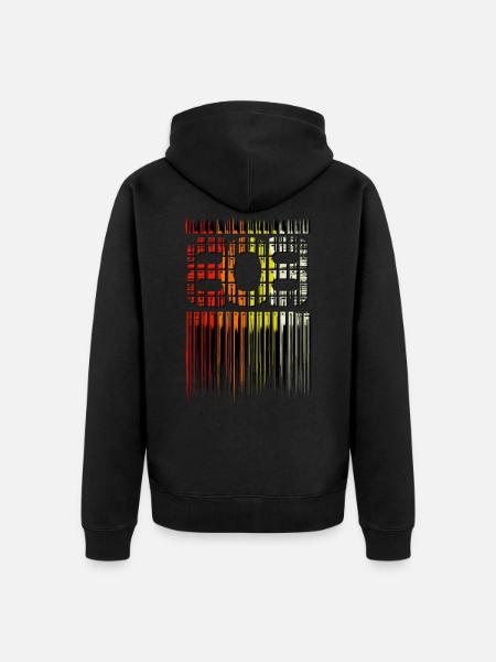 808 Drum Machine - Unisex Premium Organic Zip Hoodie - black