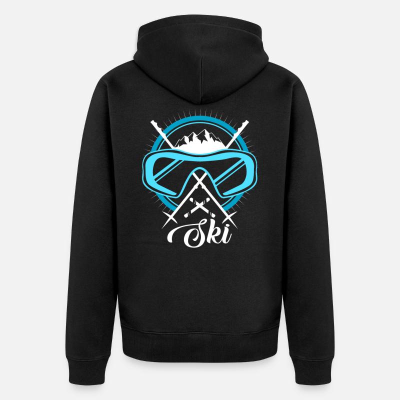 ski - Veste à capuche bio Premium Unisexe - noir