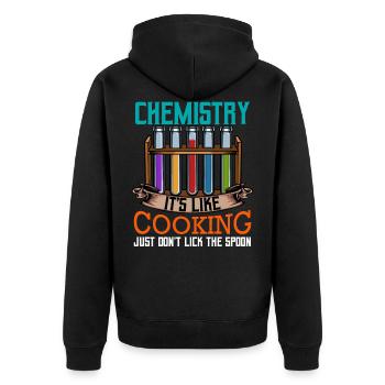 chimiste - Veste à capuche bio Premium Unisexe - noir - Dos - Nico (187cm)