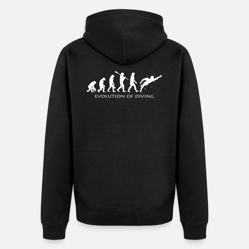 Plongeurs - Veste à capuche bio Premium Unisexe - noir