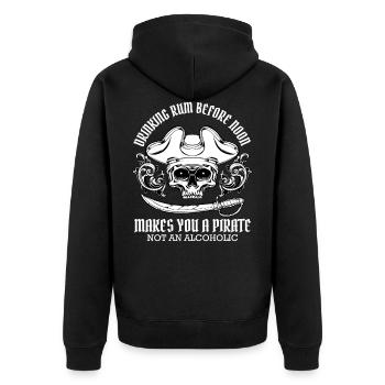 pirate - Veste à capuche bio Premium Unisexe - noir - Dos - Nico (187cm)