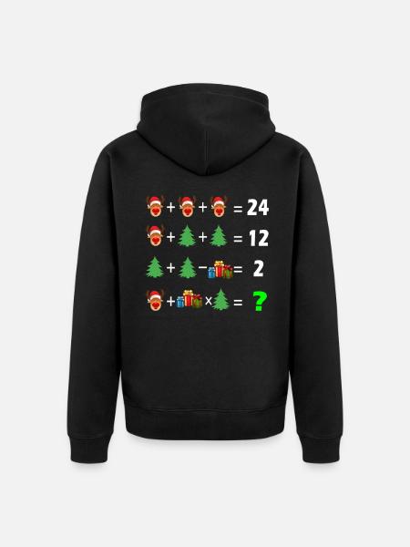 Professeur de mathématiques - Veste à capuche bio Premium Unisexe - noir
