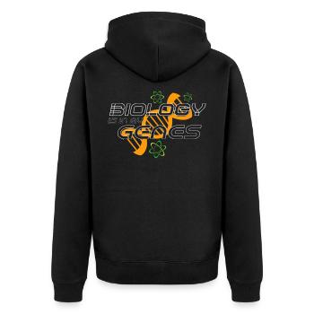Biologie - Veste à capuche bio Premium Unisexe - noir - Dos - Nico (187cm)