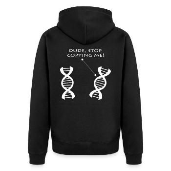Biologie - Veste à capuche bio Premium Unisexe - noir - Dos - Nico (187cm)