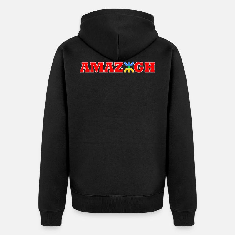 AMAZIGH - Veste à capuche bio Premium Unisexe - noir