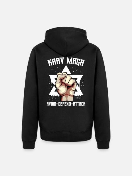 Krav Maga - Unisex Premium Organic Zip Hoodie - black