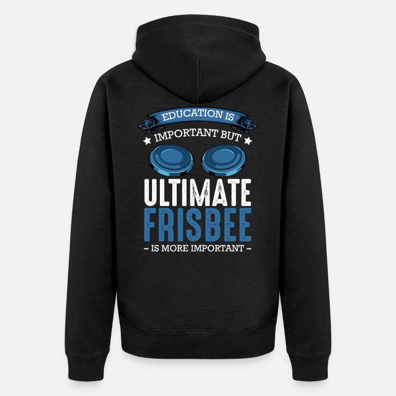 frisbee - Veste à capuche bio Premium Unisexe - noir