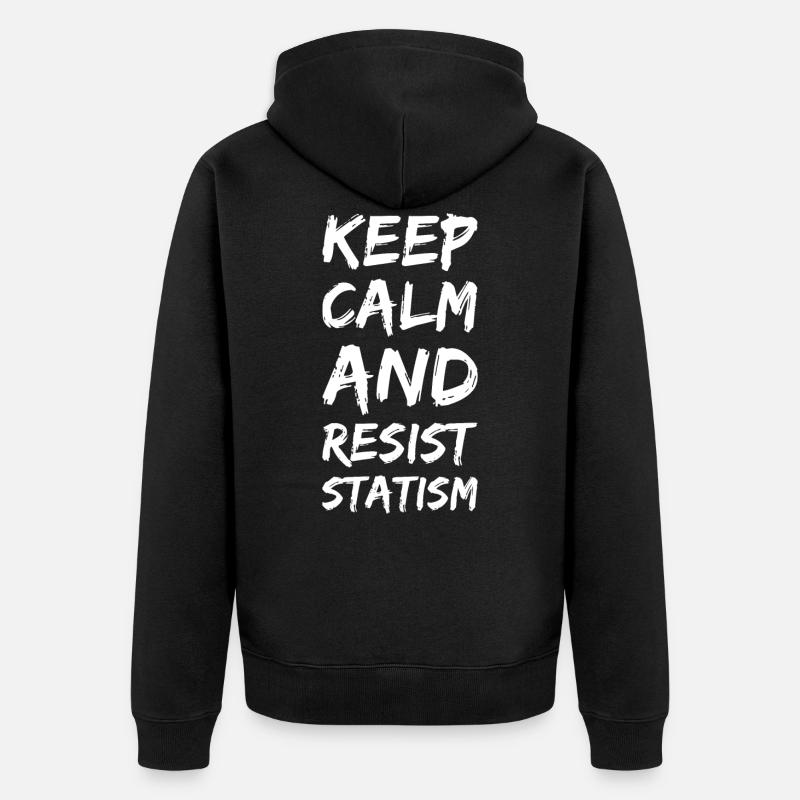Anarchisme anarchisme anarchisme étatisme - Veste à capuche bio Premium Unisexe - noir