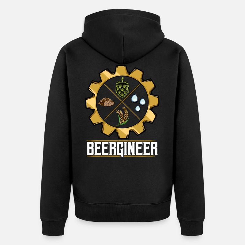 Brasser de la bière - Veste à capuche bio Premium Unisexe - noir