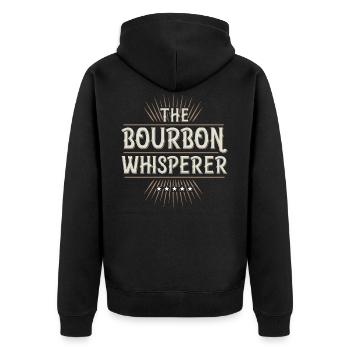 Bourbon Whisperer - Veste à capuche bio Premium Unisexe - noir - Dos - Nico (187cm)