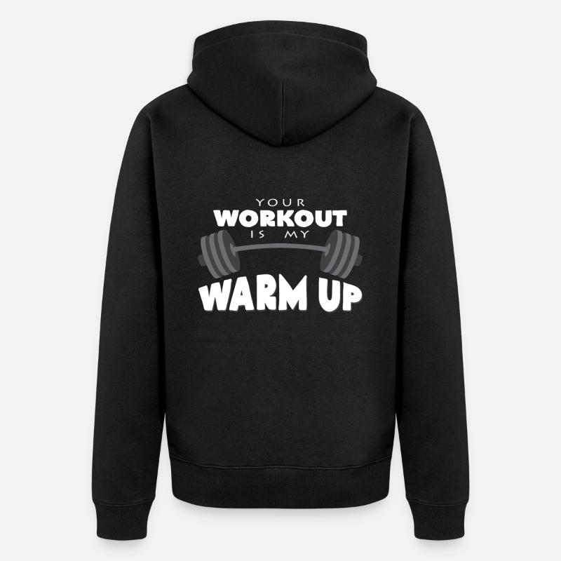 Barbell - Veste à capuche bio Premium Unisexe - noir