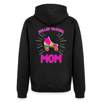 T-shirt cadeaux d'anniversaire maman Rollerskate - Veste à capuche bio Premium Unisexe - noir - Dos - Nico (187cm)