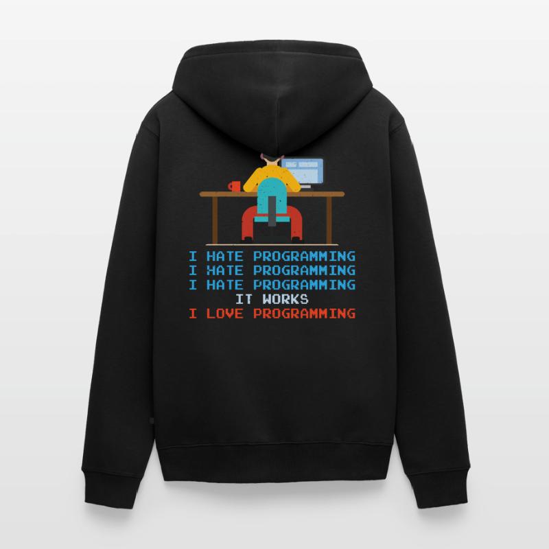 Programmer - I Hate Programming Unisex Premium Organic Zip Hoodie