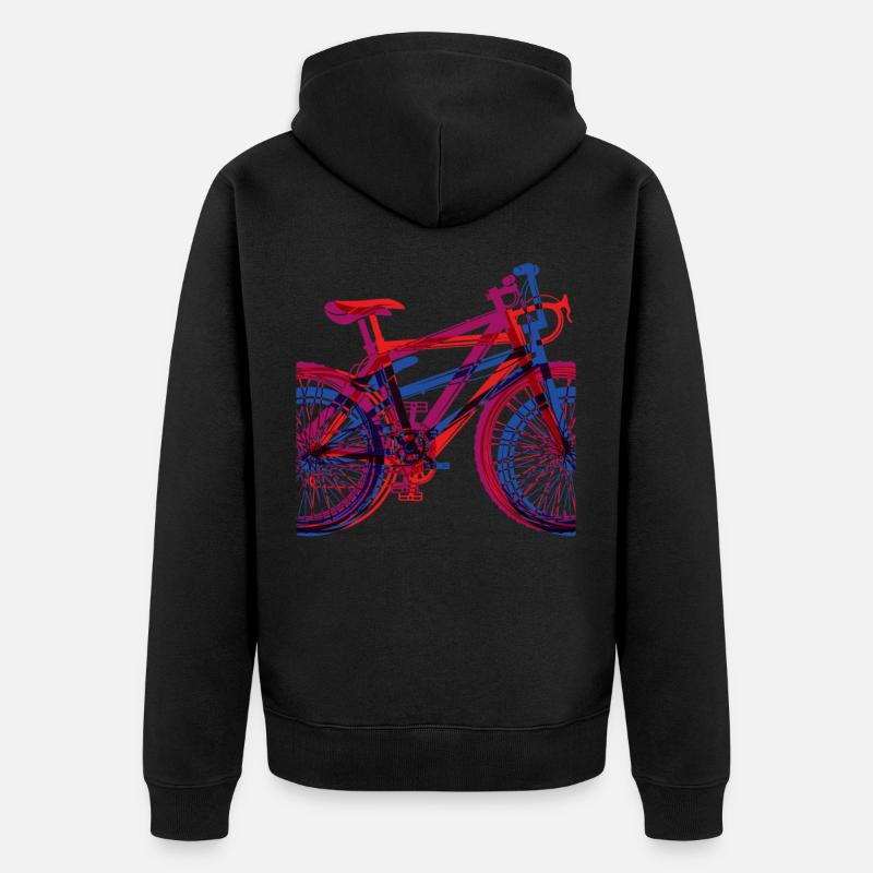 Conception de vélo cool super - Veste à capuche bio Premium Unisexe - noir