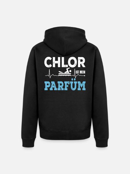 Chlor Ist Mein Parfüm - Unisex Premium Bio Zip Hoodie - Schwarz