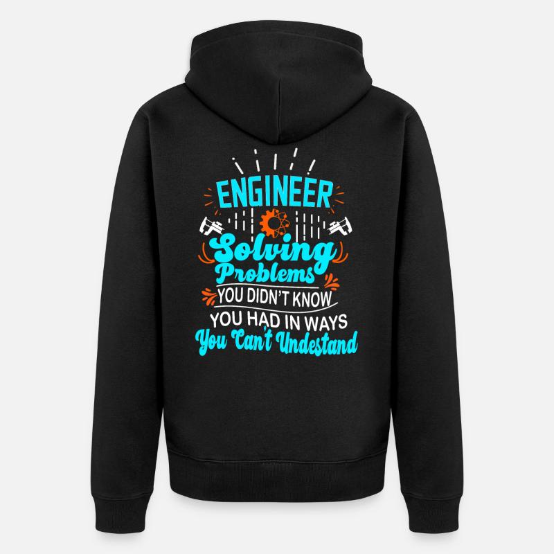 Computer Science Computer Scientist Gift - Unisex Premium Organic Zip Hoodie - black