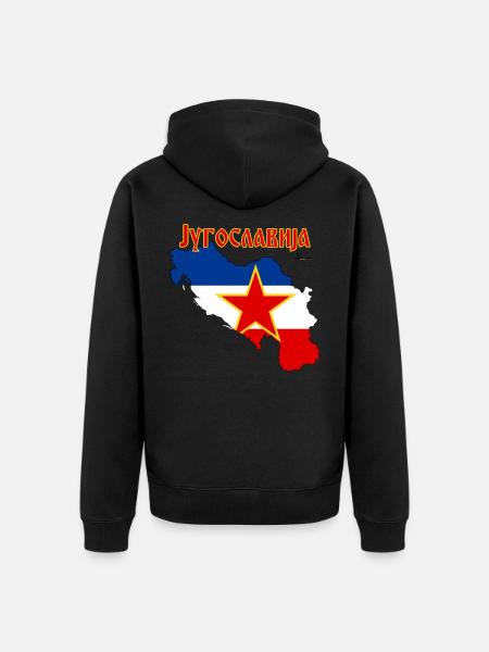 YUGOSLAVIA - 2009 - Unisex Premium Organic Zip Hoodie - black