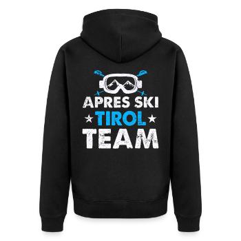 Apres Ski Tirol Team Skiurlaub Autriche Party - Veste à capuche bio Premium Unisexe - noir - Dos - Nico (187cm)