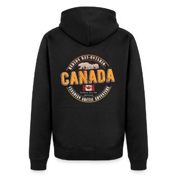 Canada Canada Drapeau ours polaires cadeau - Veste à capuche bio Premium Unisexe - noir - Dos - Nico (187cm)