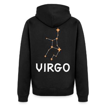 Signes du zodiaque - Veste à capuche bio Premium Unisexe - noir - Dos - Nico (187cm)