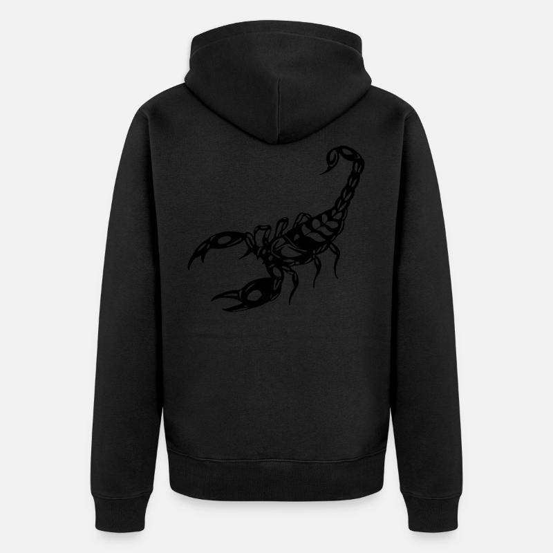 SCORPION - Veste à capuche bio Premium Unisexe - noir