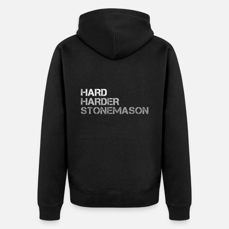 stonemason - Veste à capuche bio Premium Unisexe - noir