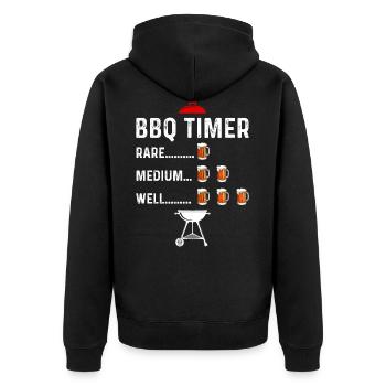 Grillen BBQ Grillmeister Barbecue Geschenk - Veste à capuche bio Premium Unisexe - noir - Dos - Nico (187cm)