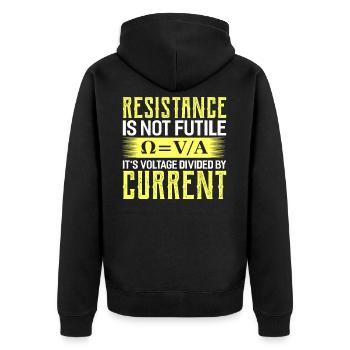 Physique physicien Science Chimie Cadeau - Veste à capuche bio Premium Unisexe - noir - Dos - Nico (187cm)