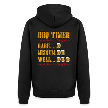 Grillen BBQ Grillmeister Barbecue Geschenk - Veste à capuche bio Premium Unisexe - noir - Dos - Nico (187cm)