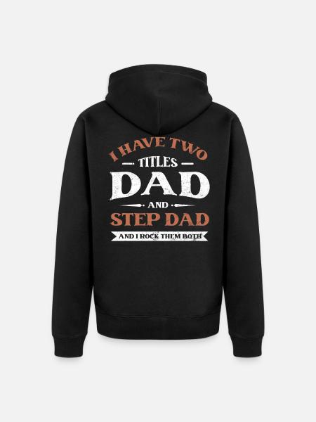 Stepfather Stepfather Stepfather - Unisex Premium Organic Zip Hoodie - black
