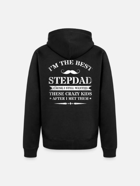 Stepfather Stepfather Stepfather - Unisex Premium Organic Zip Hoodie - black