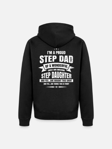 Stepfather Stepfather Stepfather - Unisex Premium Organic Zip Hoodie - black