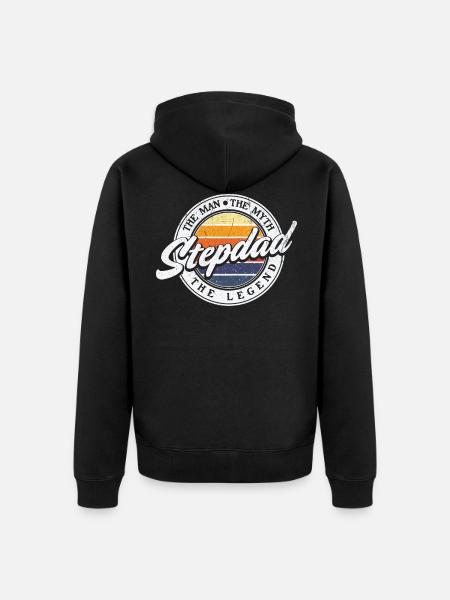 Stepfather Stepfather Stepfather - Unisex Premium Organic Zip Hoodie - black