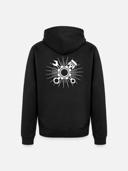 Screwdriver Mechanic Auto Tool - Unisex Premium Organic Zip Hoodie - black