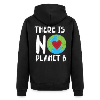 Il n’y a pas de Conception Planet-b pour le changement climatique - Veste à capuche bio Premium Unisexe - noir - Dos - Nico (187cm)