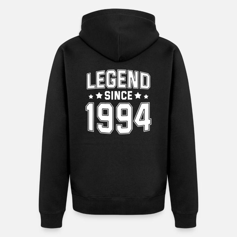 Legend since 1994 - Veste à capuche bio Premium Unisexe - noir