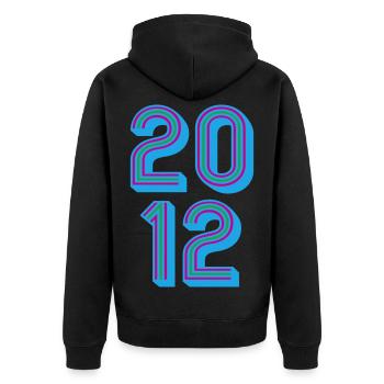 Année de naissance 2012 | Couleurs changeantes - Veste à capuche bio Premium Unisexe - noir - Dos - Nico (187cm)