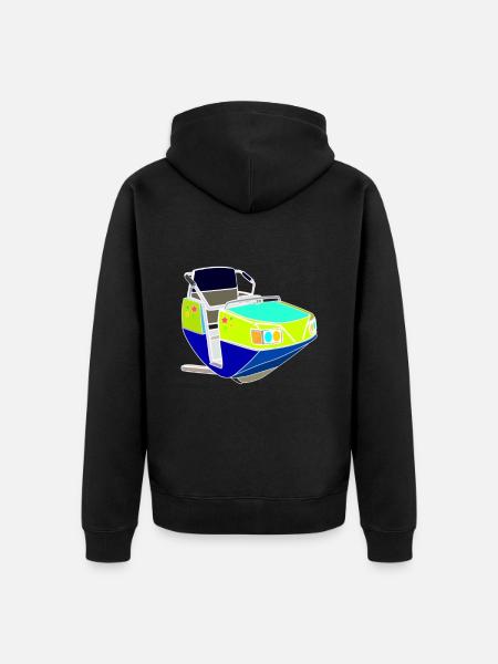 Breakdance Kirmes Ride Showmen - Premium økologisk unisex-hættejakke - sort