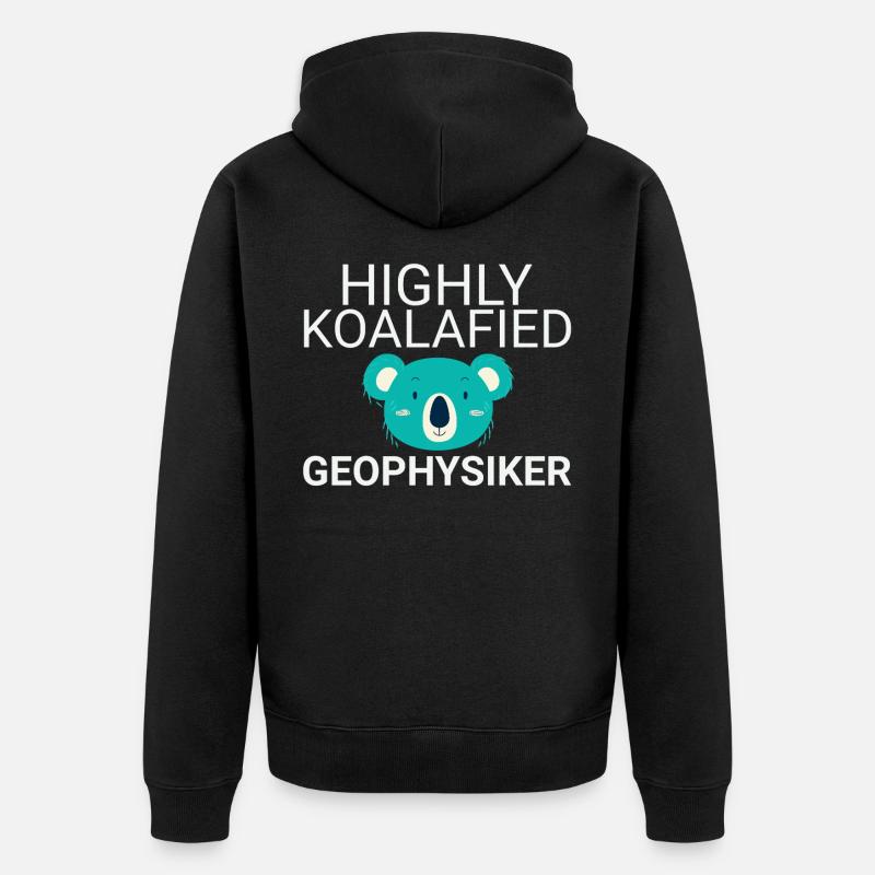 Géophysicien Koalafied Geophysics - Veste à capuche bio Premium Unisexe - noir