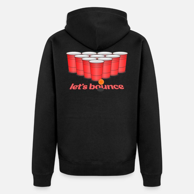 Bière Pong bouncer - Veste à capuche bio Premium Unisexe - noir