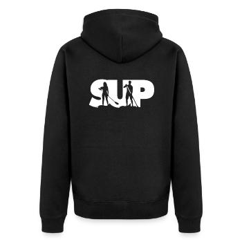 Stand Up Paddling Sup SUP - Veste à capuche bio Premium Unisexe - noir - Dos - Nico (187cm)