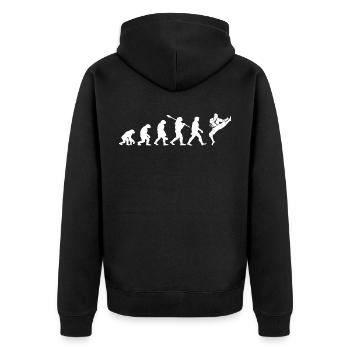 Judo Karaté Evolution Arts Martiaux Taekwondo - Veste à capuche bio Premium Unisexe - noir - Dos - Nico (187cm)