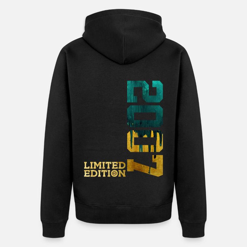 19E ANNIVERSAIRE ÉDITION LIMITÉE 2007 - Veste à capuche bio Premium Unisexe - noir