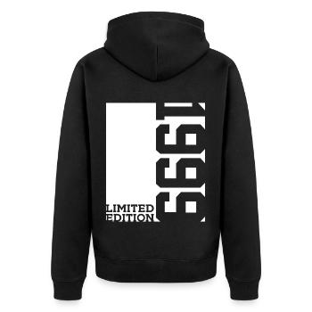 27TH BIRTHDAY LIMITED EDITION 1999 - Unisex Premium Organic Zip Hoodie - black - Back - Nico (187cm)